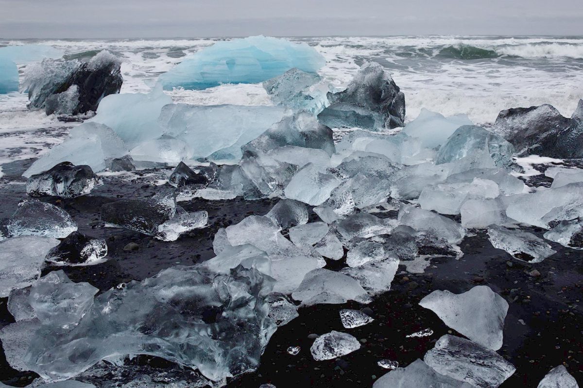 Islande, sculptures de glace